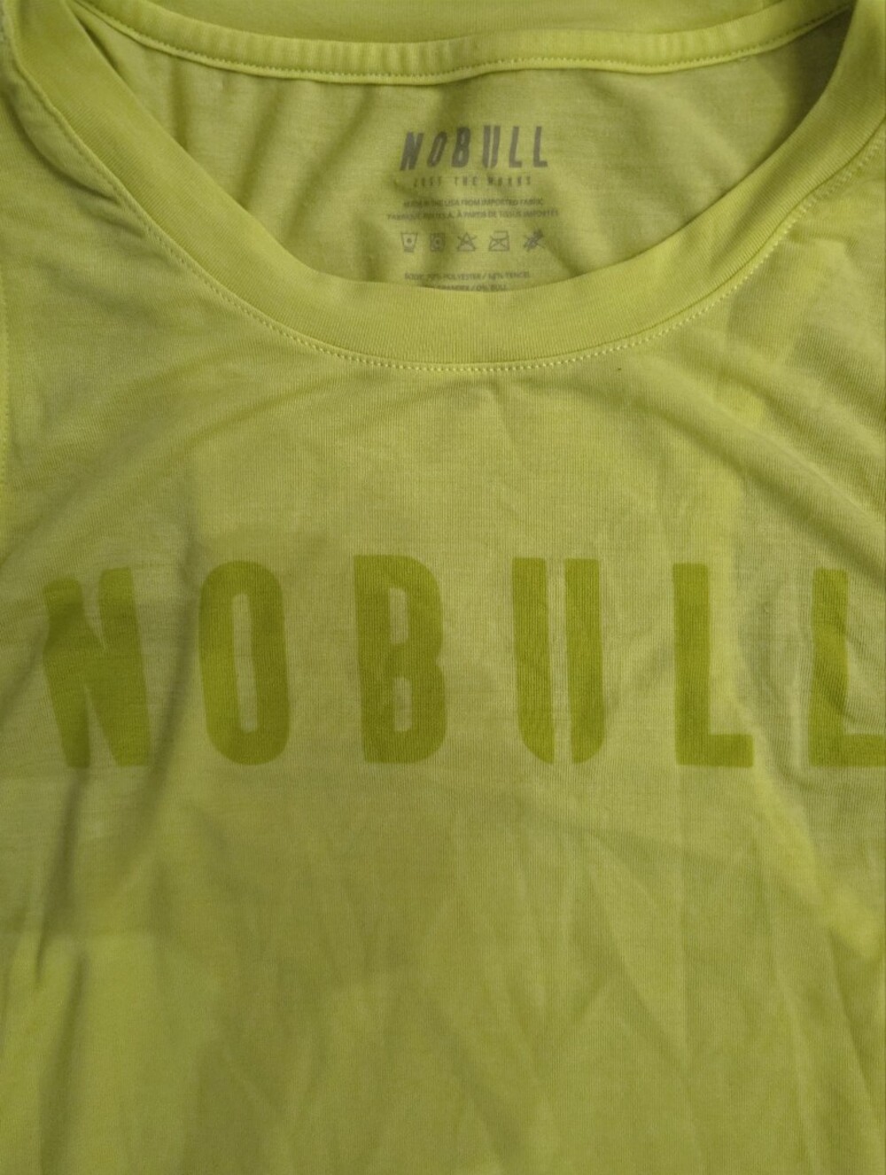 EUC NOBULL Women's Workout Tank Top Zest Neon Yellow Size Small - Picture 2 of 4